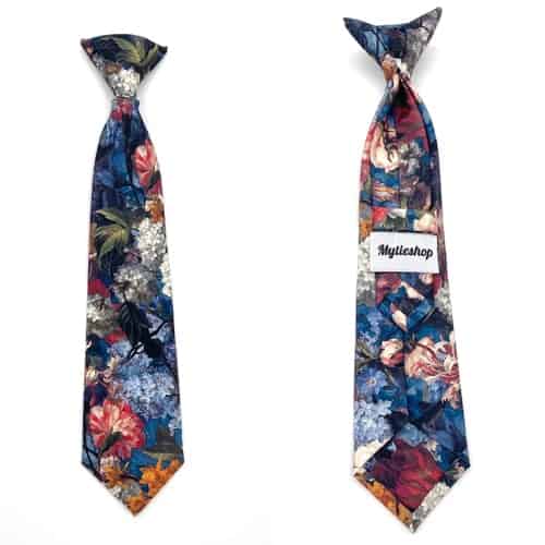 3.3 Kék-virágos-fiús-virágos-kapcsos-nyakkendő