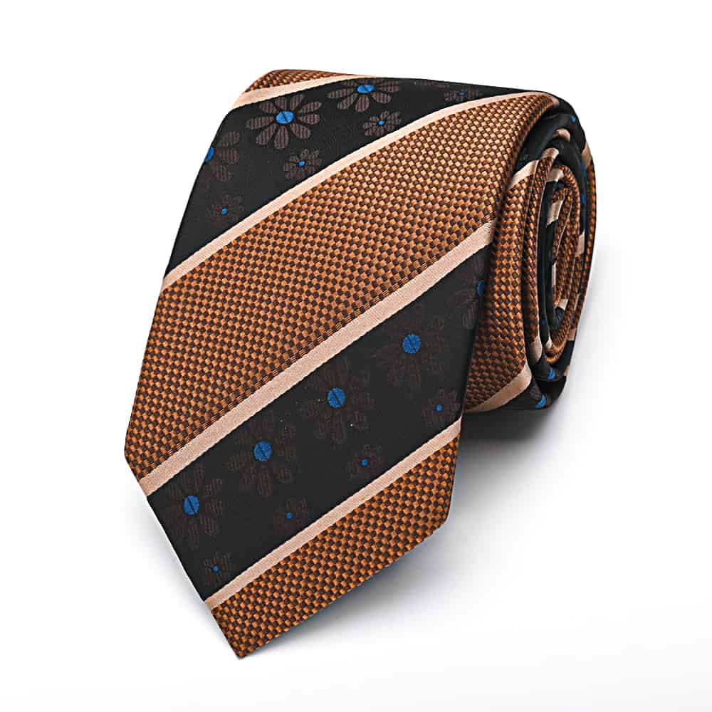 4.2 Dark-Navy-Blue-Striped-Polyester -Tie