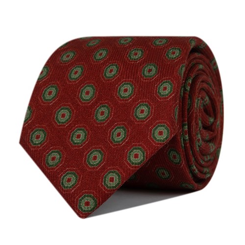 4.3-Geometryczne krawaty wełniane