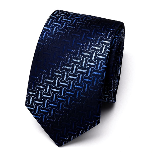 4.3-Fir-Dads-Classic-Geometric-Pattern-Polyester--Business-Necktie