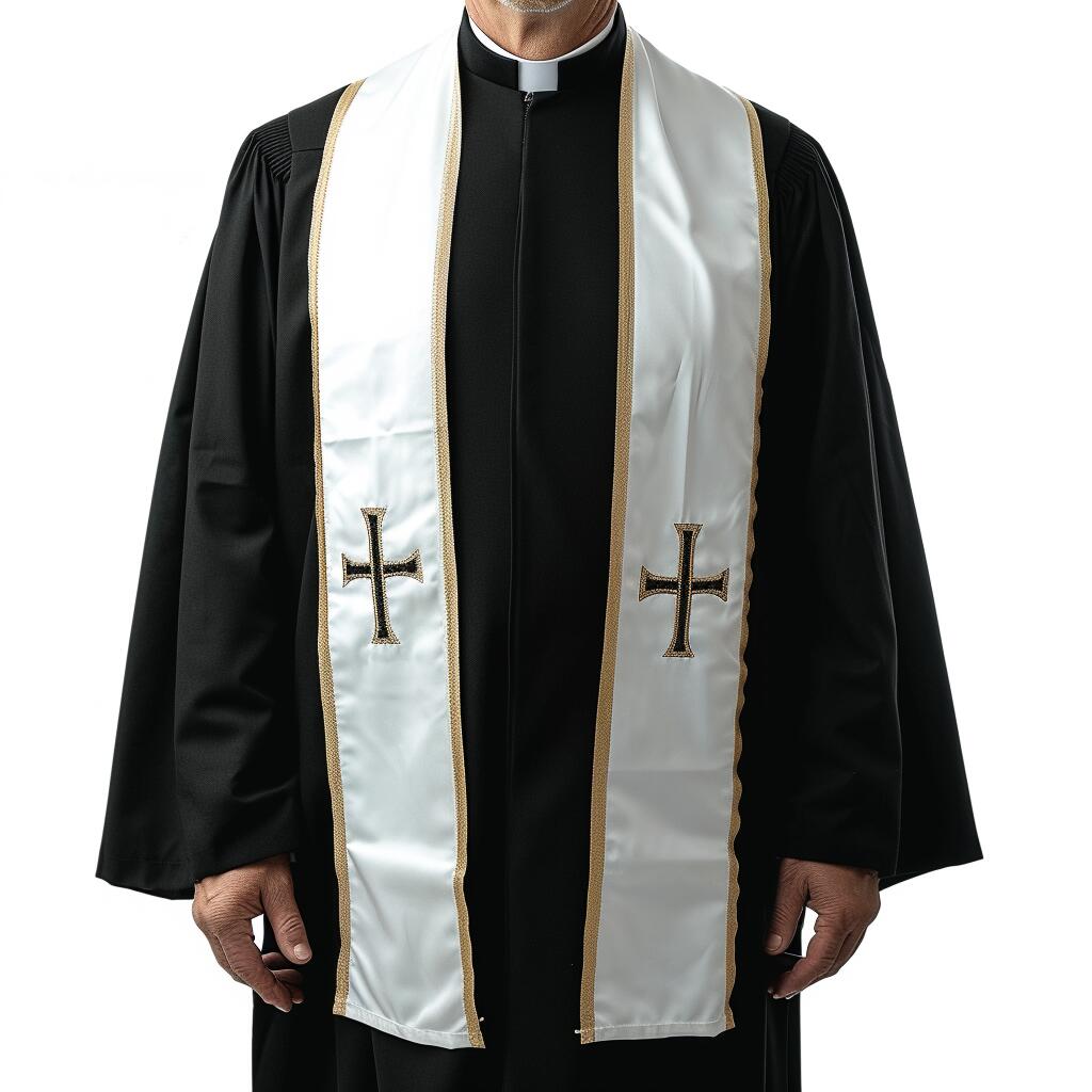 Clergy Stole ສີ​ຂາວ​