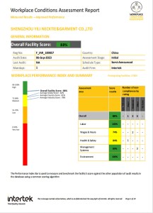 Workplace Conditions Assessment Report